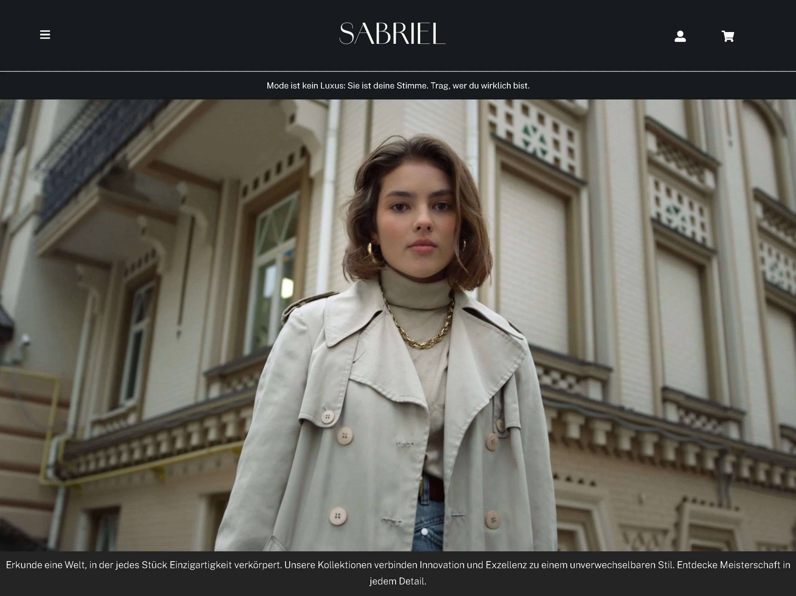 Sabriel E-Commerce - portfolio siti web professionali fashion store