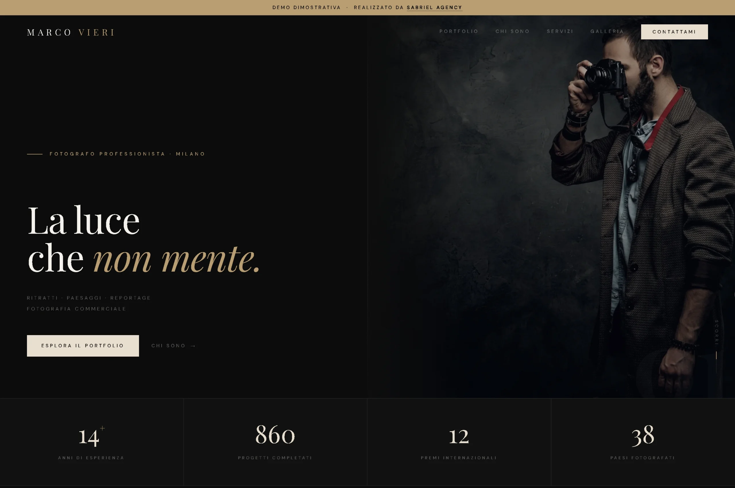 Marco Vieri Fotografia portfolio fotografo professionale sito web